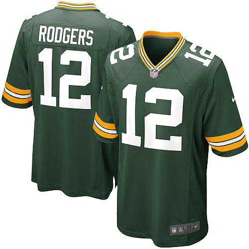 Youth Limited Aaron Rodgers Nike Jersey Green Home - #12 NFL Green Bay Packers